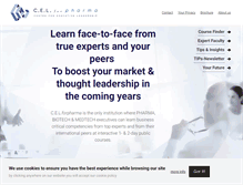 Tablet Screenshot of celforpharma.com